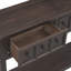Console Ashay, table d'entrée, table de couloir de 60 po de long avec deux tiroirs de taille différente et tablette inférieure-238454589