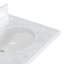 Meuble-lavabo ovale double 61 po avec comptoir en marbre de Carrare italien Ariel Kellie-105988550
