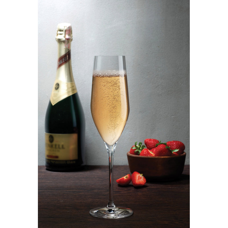Ensemble de 2 verres à champagne en cristal sans plomb Vinifera