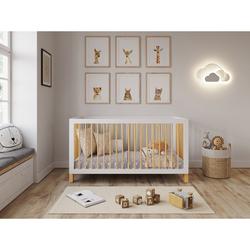 Barling 2 Cot Bed, Pine/White
