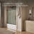 Pleat Frameless Sliding Bath Door-71122762
