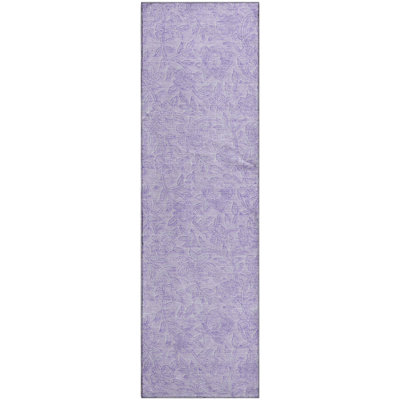Premium Machine Washable Prisco Lilac Rug