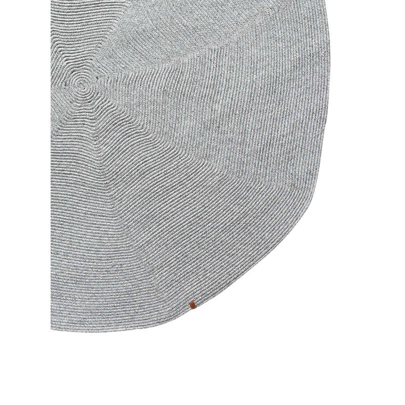 Round Rokuro Cotton Machine Made Indoor / Outdoor Area Rug, Round 6'6"