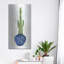 «Cacti in Blue Pot 1» par Stellar Design Studio, art mural en métal, 12 po x 24 po-1690343096