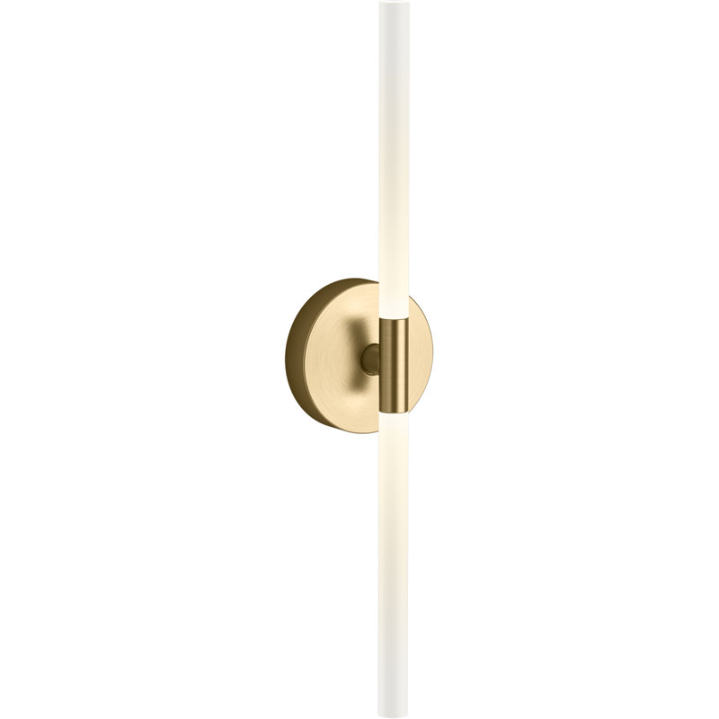 Components™ 24-in Led Sconce, Moderne Brushed Gold