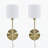 Metal Wall Sconce with Cylinder Shade, Set of 2