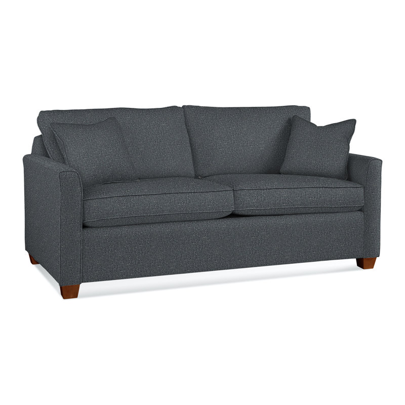 Charleston 77" Sleeper Sofa , Air Dream, Basic Navy 100% Polyester, Coffee
