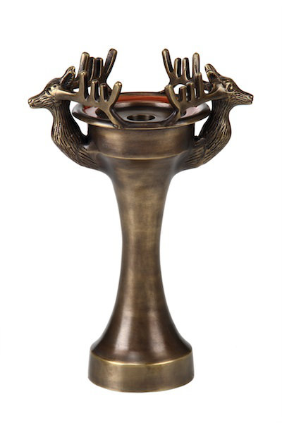 Bouille 11'' H Metal Tabletop Candlestick