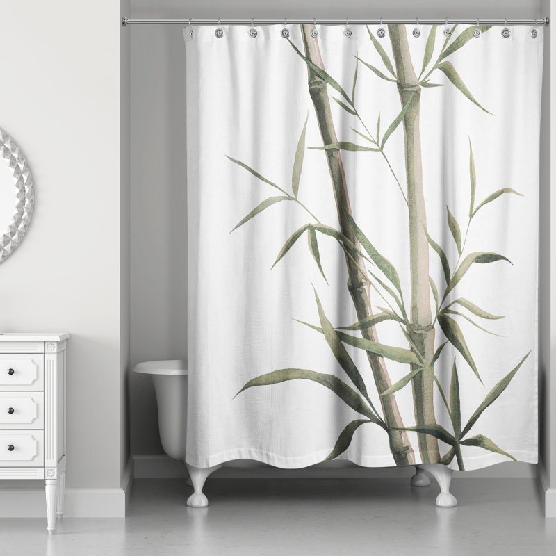 Rideau de douche simple Perine, Vert clair