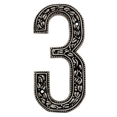 San Michele 4.75'' H Metal House Number
