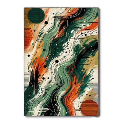 Tapis orange lavable intérieur / extérieur Kathy