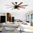 8-Blade Ceiling Fan With Light, Remote Control, Reversible DC Motor and Timer Setting-1616994439