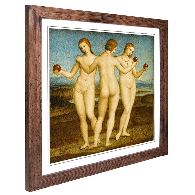 Rembrandt - Single Picture Frame Painting, Walnut