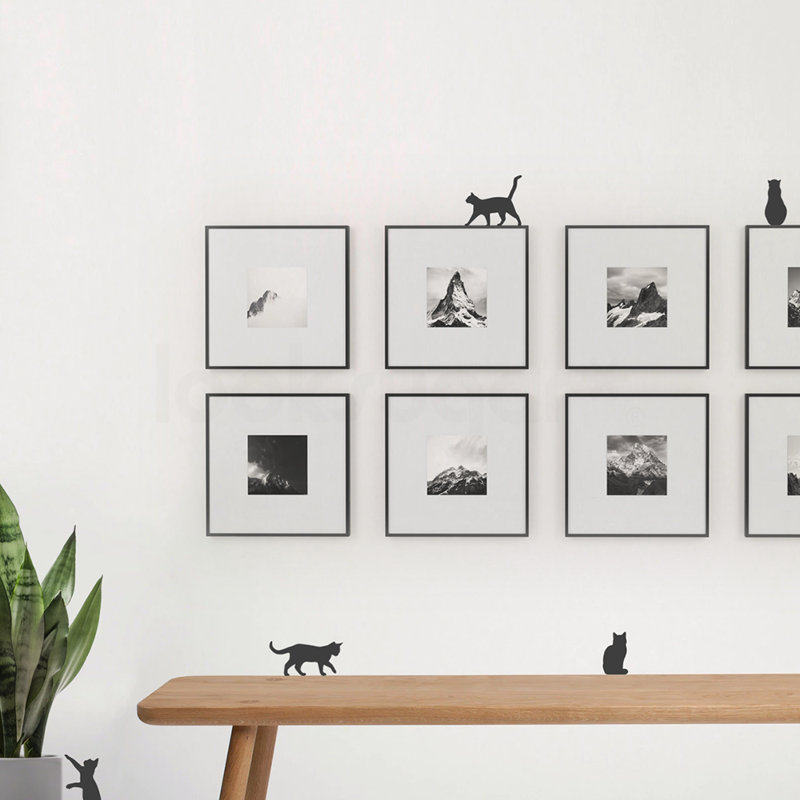 Animals Non-Wall Damaging Wall Decal, Black
