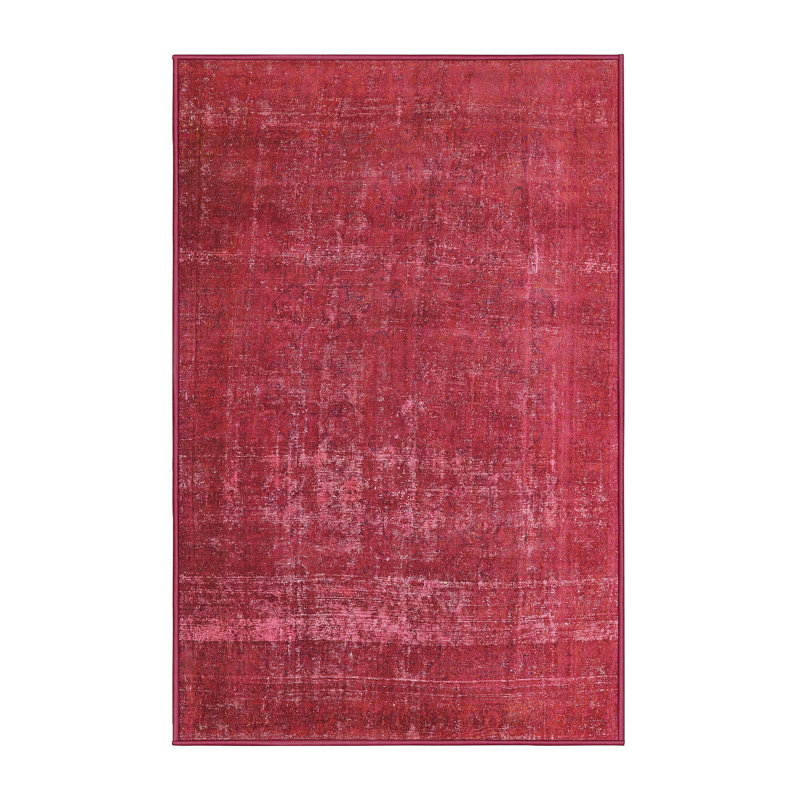 Tapis de style oriental rouge, Rectangle 2 pi x 3 pi