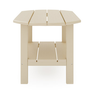 Table d'appoint ovale d'extérieur Ippolito