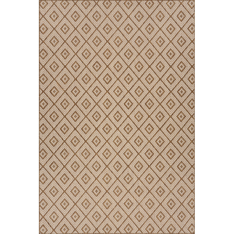  Tapis intérieur / extérieur Sorisse, Rectangle de 5 pi x 8 pi, Brun