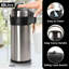 Mantraraj 5l Coffee Carafe Vacuum Jug Airpot Flask Thermal Pump Action Stainless Steel Double Wall Insulated Vacuum Flask-106905534