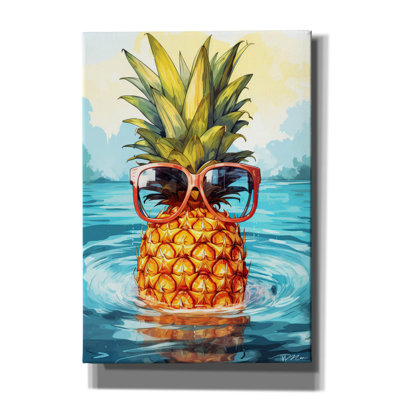 Toile épique «Summer Pineapple 1» par Momart