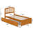 Marlton Solid Wood Platform Bed with Panel Footboard and Trundle-96140397