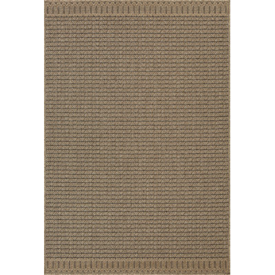 Poole Collection Natural Tan Geometric Area Rug