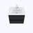 Salt 24 " W Wall Mounted Wall Mounted Single Double Single Vanity Bathroom Vanity With Ceramic Top-57281286