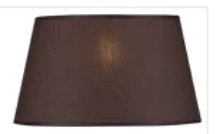 21 cm H Empire Cotton Lamp Shade ( Uno ), Grey Taupe