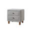 Table de chevet Cleo Grey Boucle