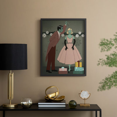 Future Christmas I Framed Print - Solid Wood