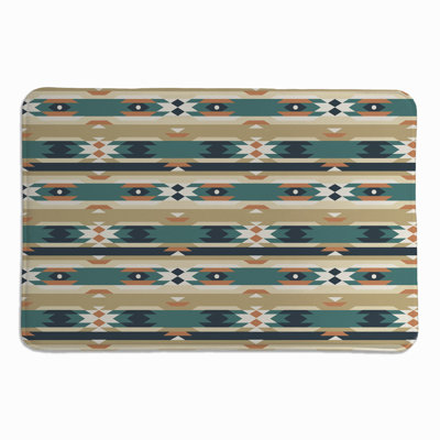 Kentmere Teal Green Memory Foam Rug