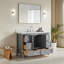 Ensemble de meuble-lavabo simple autoportant 48 po avec lavabo 48 po