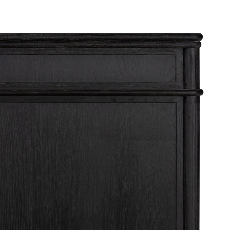 Toulouse Bed, Distressed Black, King