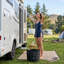 ABS Outdoor Shower and Footwash Spout