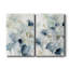 Indigo Ginkgo I - ensemble d'art textuel sur toile tendue 2 pièces-1896198808