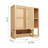 Savinr Bamboo Wall Mounted Bathroom Cabinet with Door and Shelf