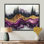 Forêt, rivière, améthyste, cristal I - forêt, art mural sur toile