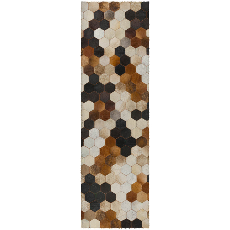Tapis octogonal à poil long de qualité supérieure lavable à la machine ADS104, Tapis de couloir 2 pi 3 po x 7 pi 6 po