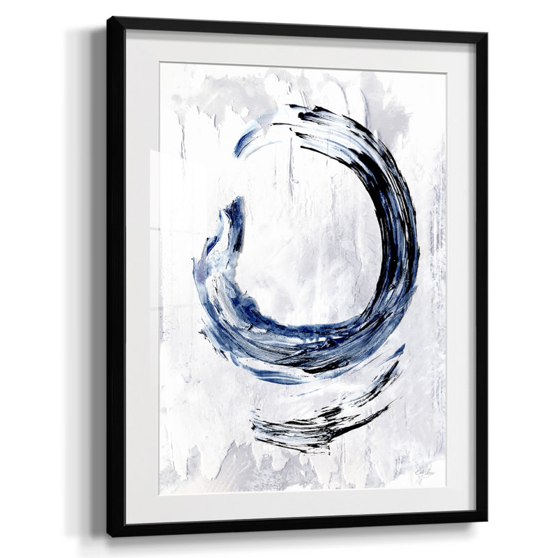 Light And Minimal I Framed Print, White, Black Framed Paper