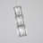 Transitional 3 Light LED Crystal Cylinder Pendant