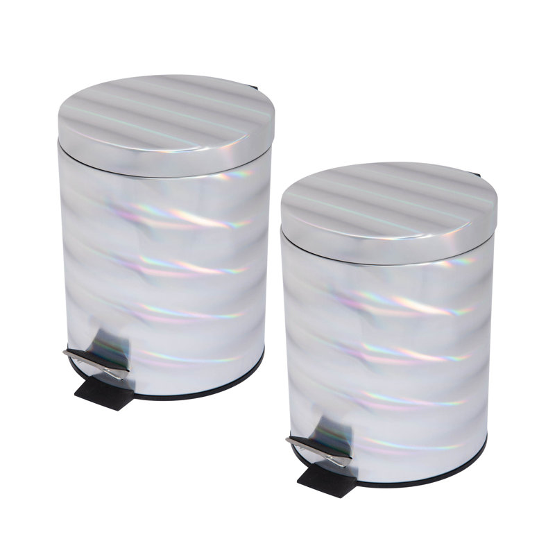 Plastic Step On Kitchen Trash Can - 5 Gallons