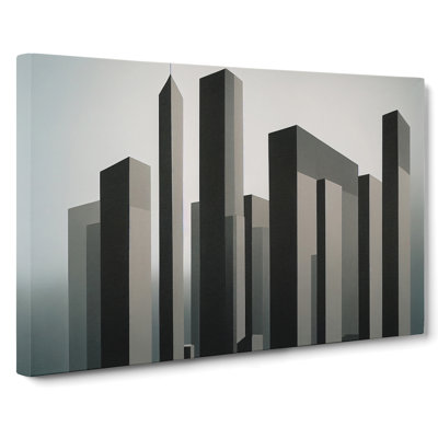 Elegant Skyline Architecture - Wrapped Canvas Print
