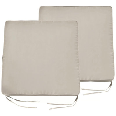 2-pack Outdoor Seat Cushion Covers For Patio Chairs 25" X 25" X 4" - Cover Only