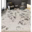 Tapis gris et argent noué à la main de haute qualité