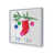 Cadre simple en chrome poli, bois massif n'est pas disponible