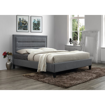 Lit plateforme tapissier Garway