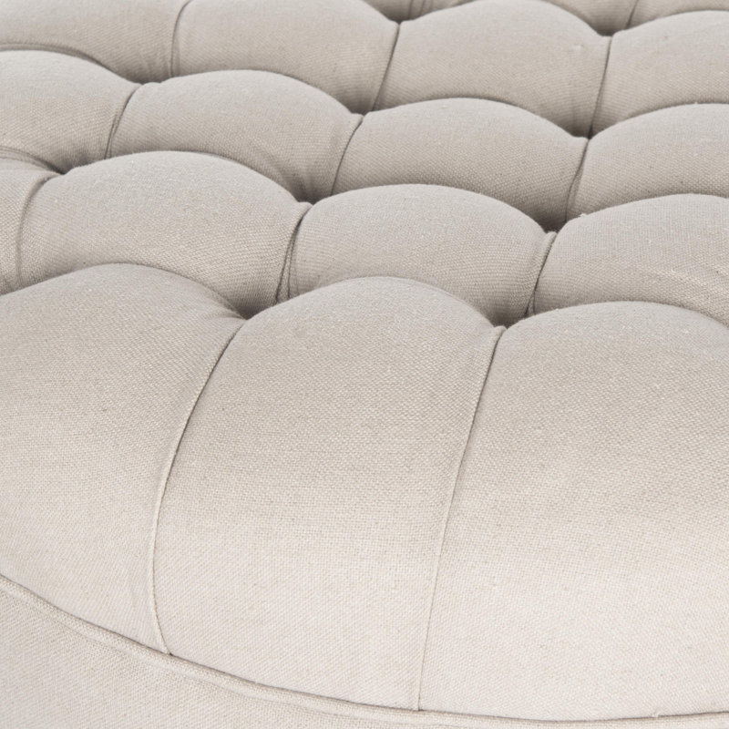 Repose-pieds 27,2 po Ronni, Beige Linen