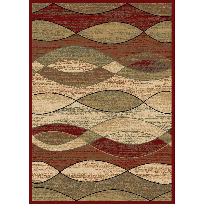 City Abstract Indoor Rug, Rectangle 5' x 8'