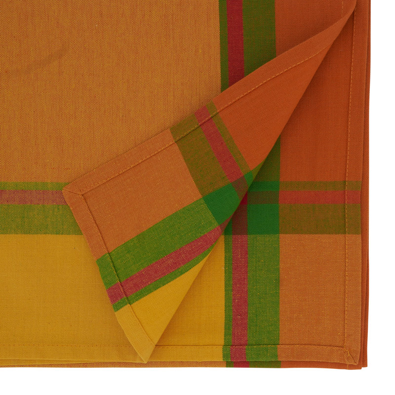 Feuilles Striped 100% Cotton Table Runner
