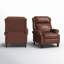 Fauteuil inclinable en cuir véritable Ambrosane-79515883