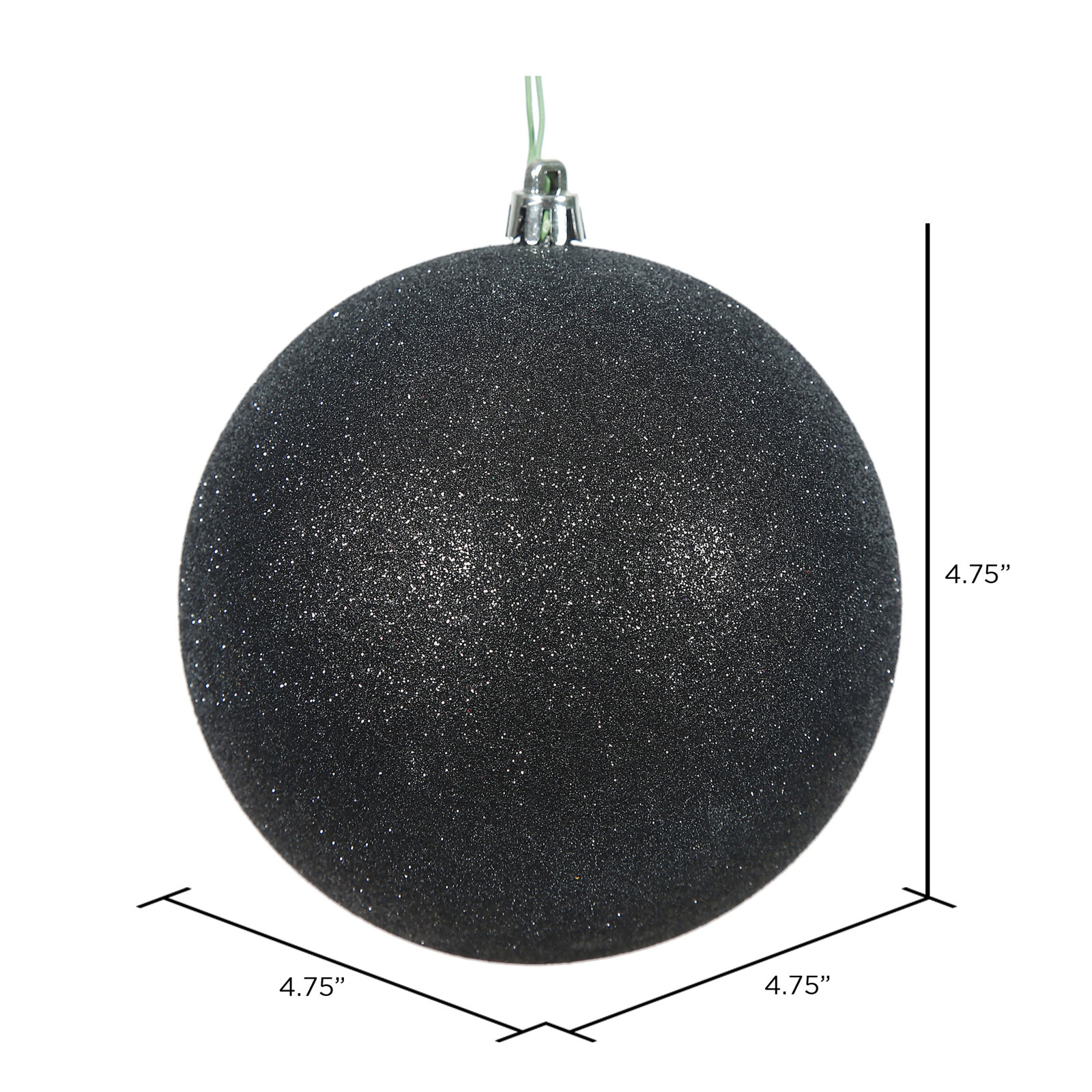 Freeport Park® 5" Shatterproof Bauble, Black